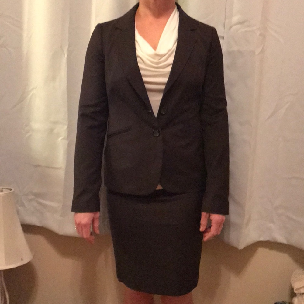 Chocolate pencil skirt
